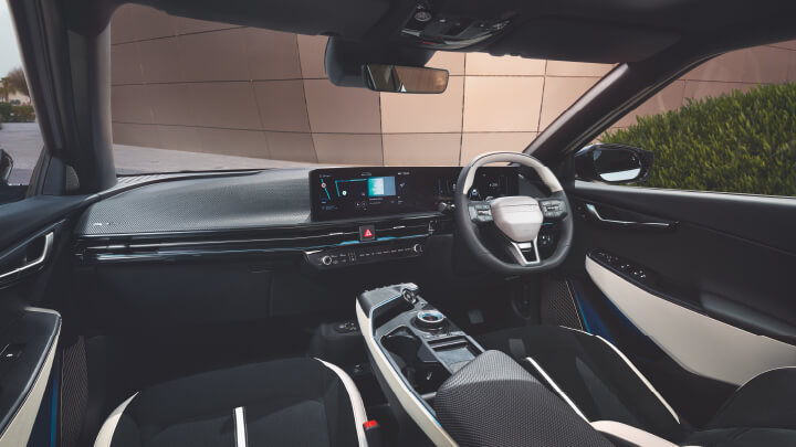 Dashboard of a Kia EV6