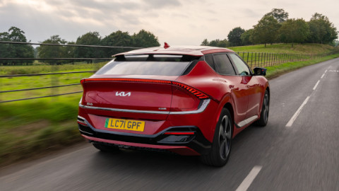 Red Kia EV6 GT-Line S Exterior Rear