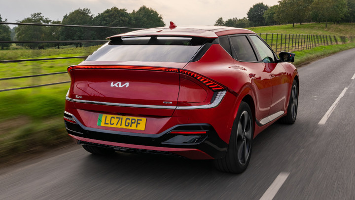 Red Kia EV6 GT-Line S Exterior Rear