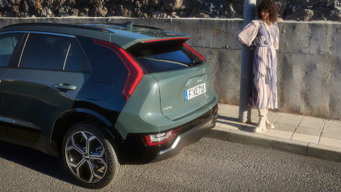 Green Kia Niro Exterior Rear Static