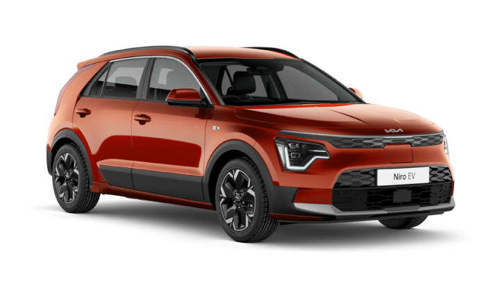 Orange Kia Niro EV 2