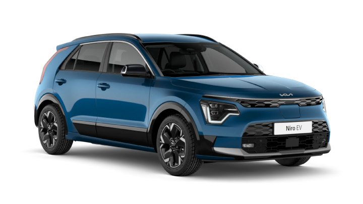 Blue Kia Niro EV 3