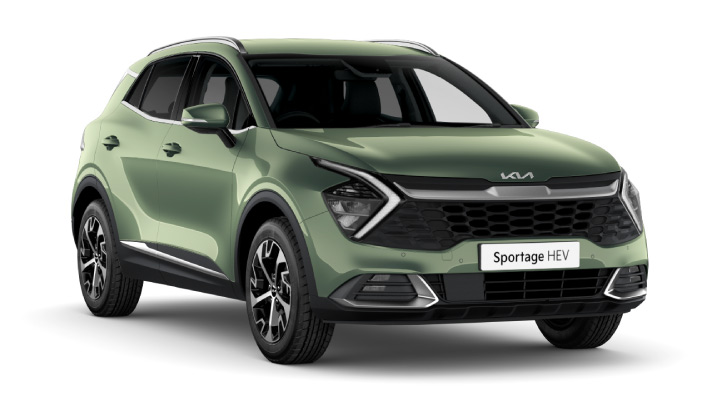 Green Kia Sportage 3 Hybrid