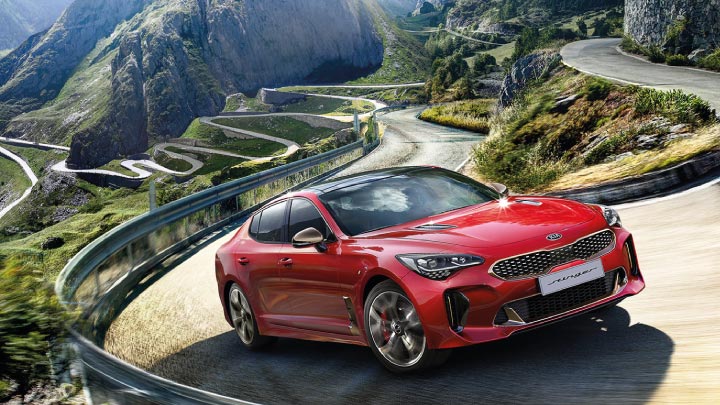 Kia Stinger in red