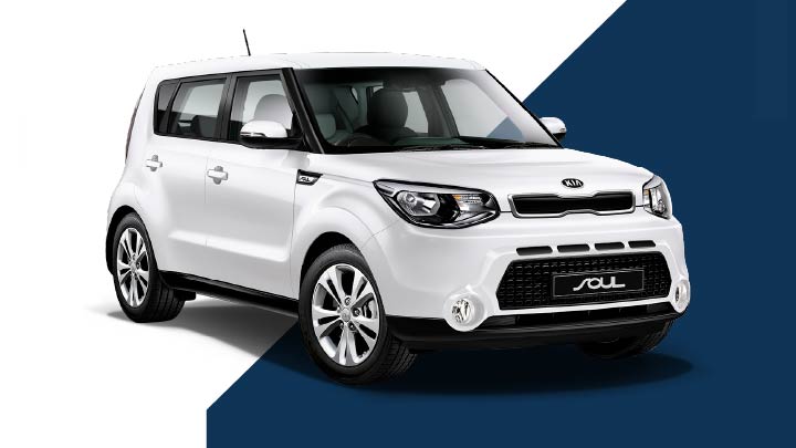 White Kia Soul
