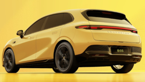 Leapmotor B05 Lifestyle Rear in Yellow
