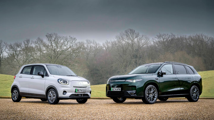 Leapmotor T03 and Leapmotor C10 Exterior Static Front Outdoors