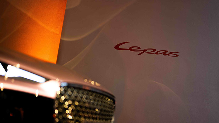LEPAS Logo on Wall Behind L8 Model