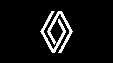 Renault emblem with black background