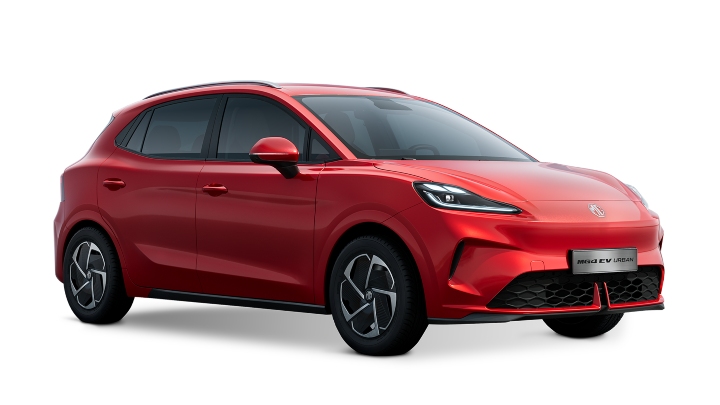 MG4 EV Urban red Premium long range trim
