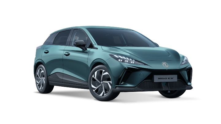 Blue MG4 EV Premium Exterior Front Studio