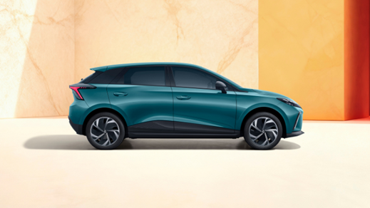 Blue MG4 EV Exterior Side Studio