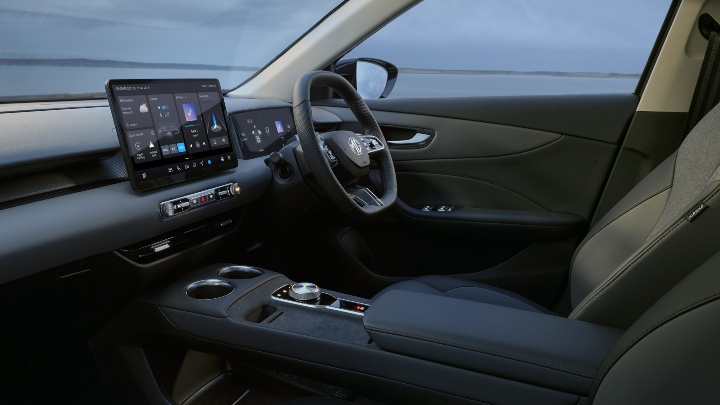 Interior of an MGS5 view from front passenger seat