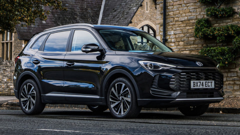 MG ZS in Black Parked