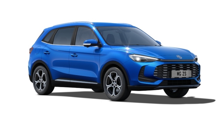 Blue MG ZS SE Exterior Front Studio