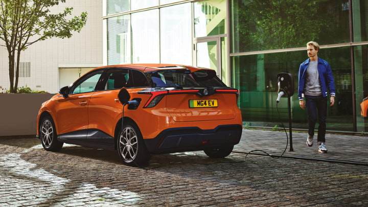 MG4 EV Charging Exterior Rear