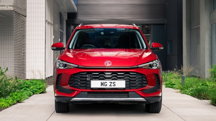 Red MG ZS Exterior Front Static on Driveway