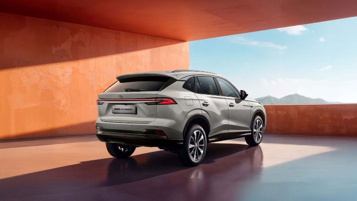 Silver MG HS Exterior Rear Static