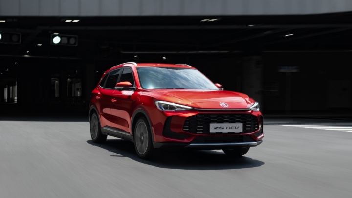 Red MG ZS Exterior Front Driving