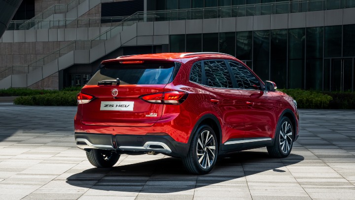 Red MG ZS Exterior Rear Static