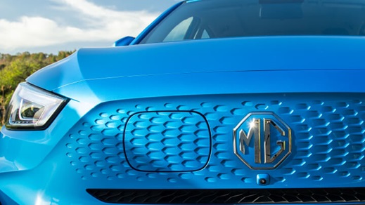 Blue MG4 EV Bonnet