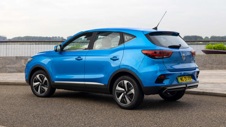 Blue MG ZS Rear