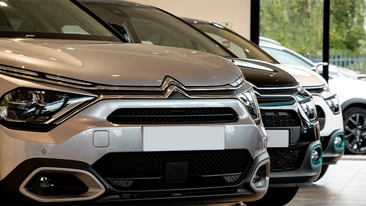 Line up of new Citroen models