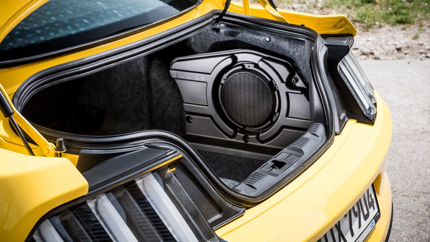 Yellow Ford Mustang Boot