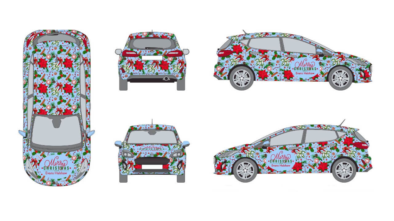 Christmas Jumper on Car