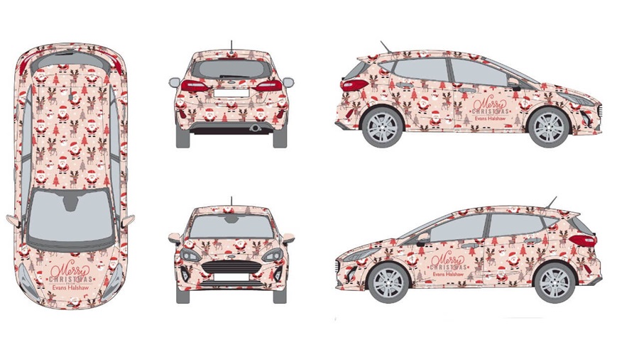 Christmas Jumper on Car