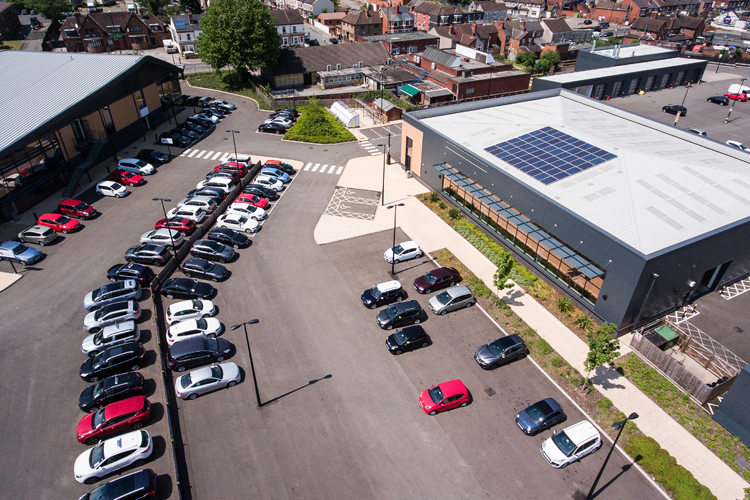 Birds eye view coventry