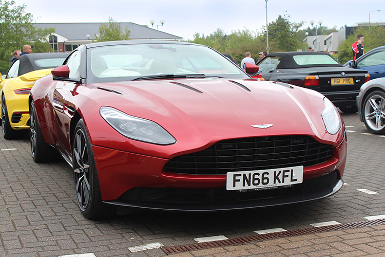 Red Aston Martin DB11