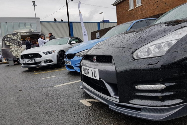 Performance Cars Lined Up