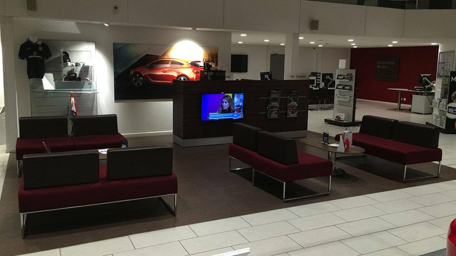 Inside Vauxhall Middlesbrough Dealership