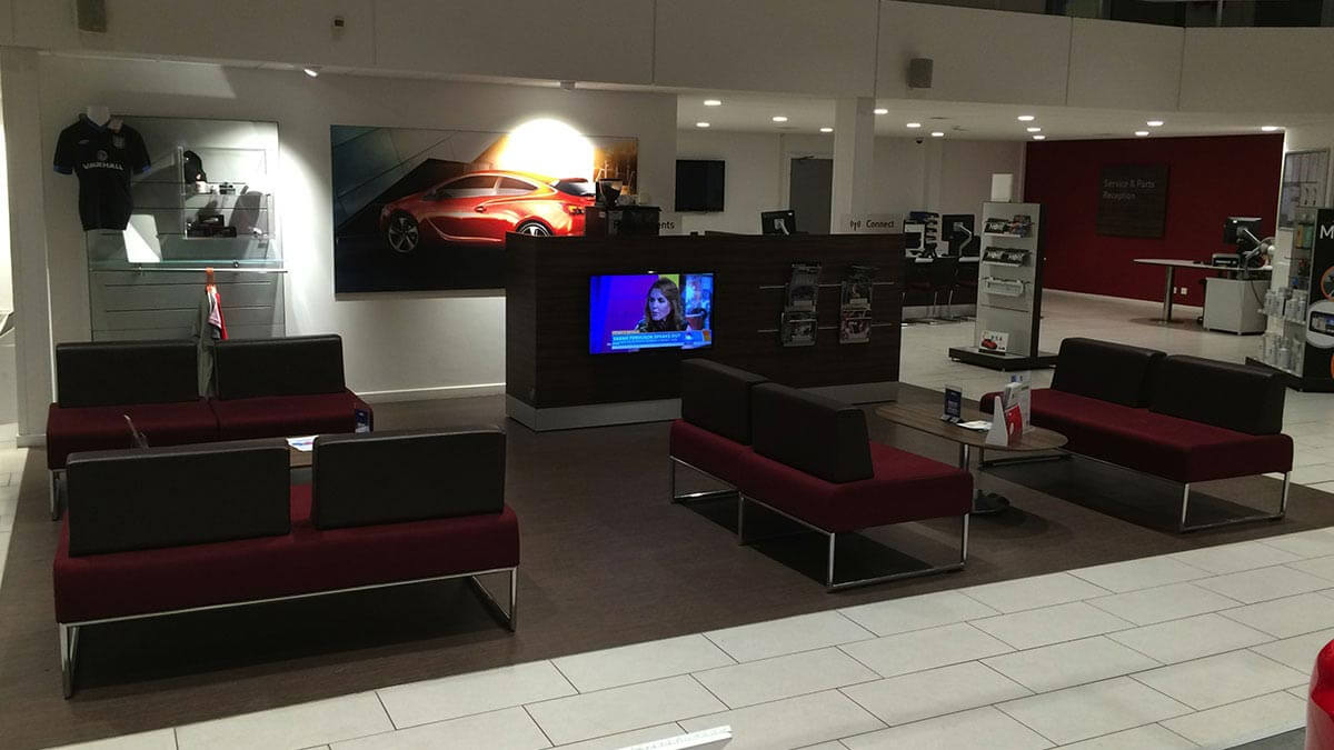 Inside Vauxhall Middlesbrough Dealership