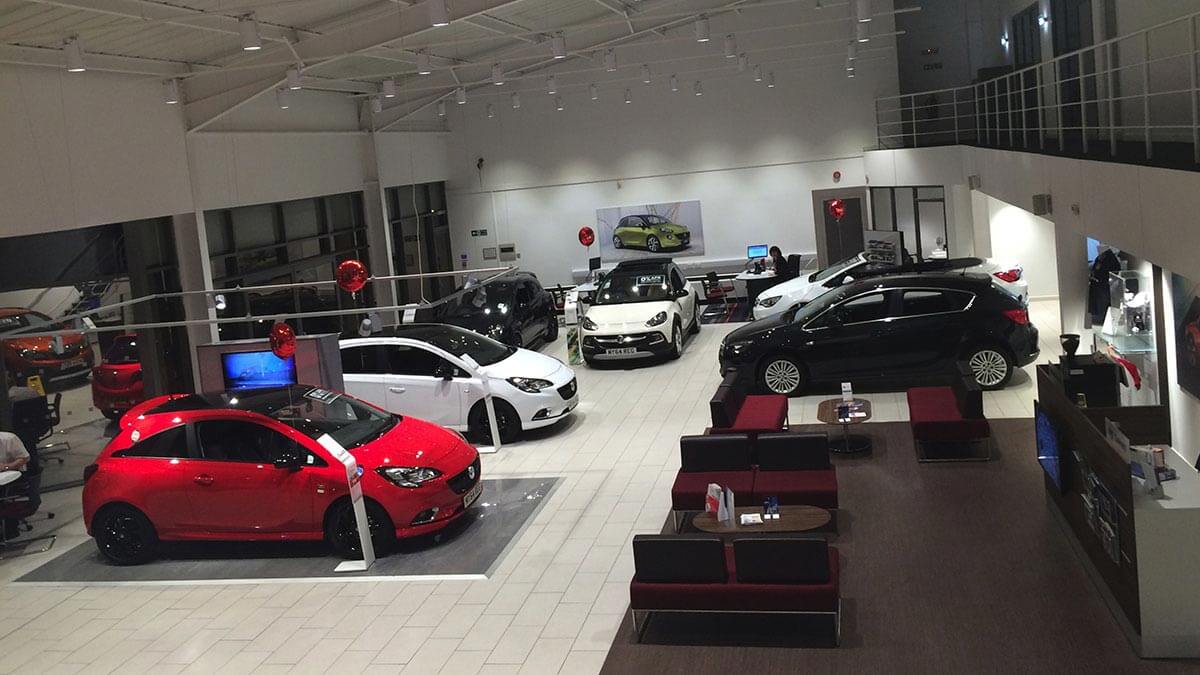 Inside Vauxhall Middlesbrough Dealership