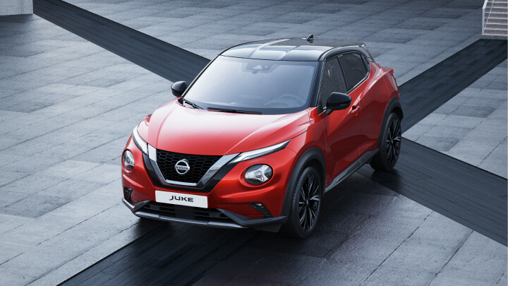 Nissan Juke in red