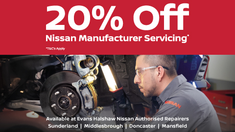 20% Off Nissan Manufacturer Servicing 