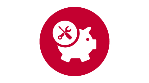 Save on servicing icon