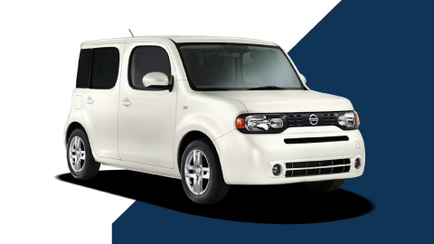 white nissan cube