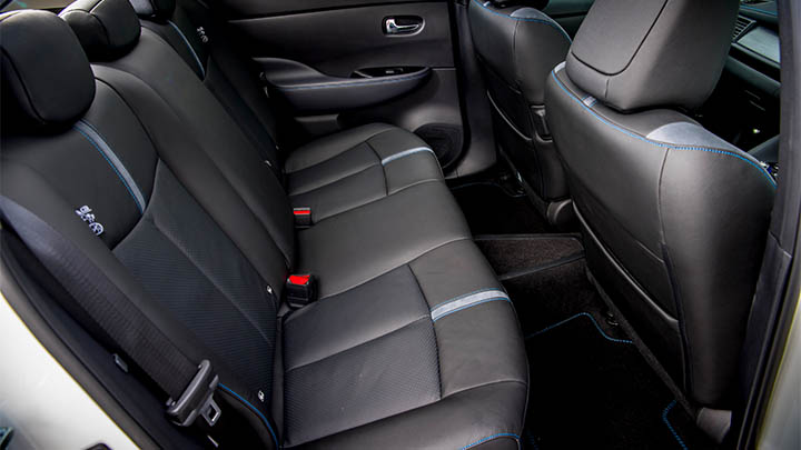 nissan leaf rear seats