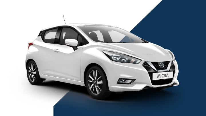 white nissan micra