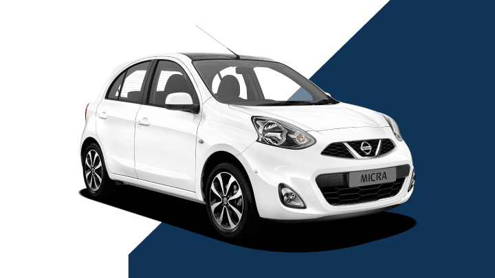 white nissan micra