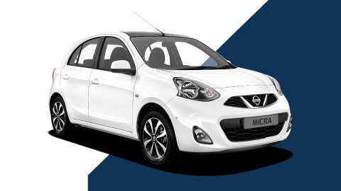 white nissan micra