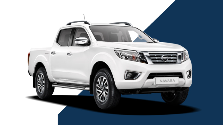 white nissan navara