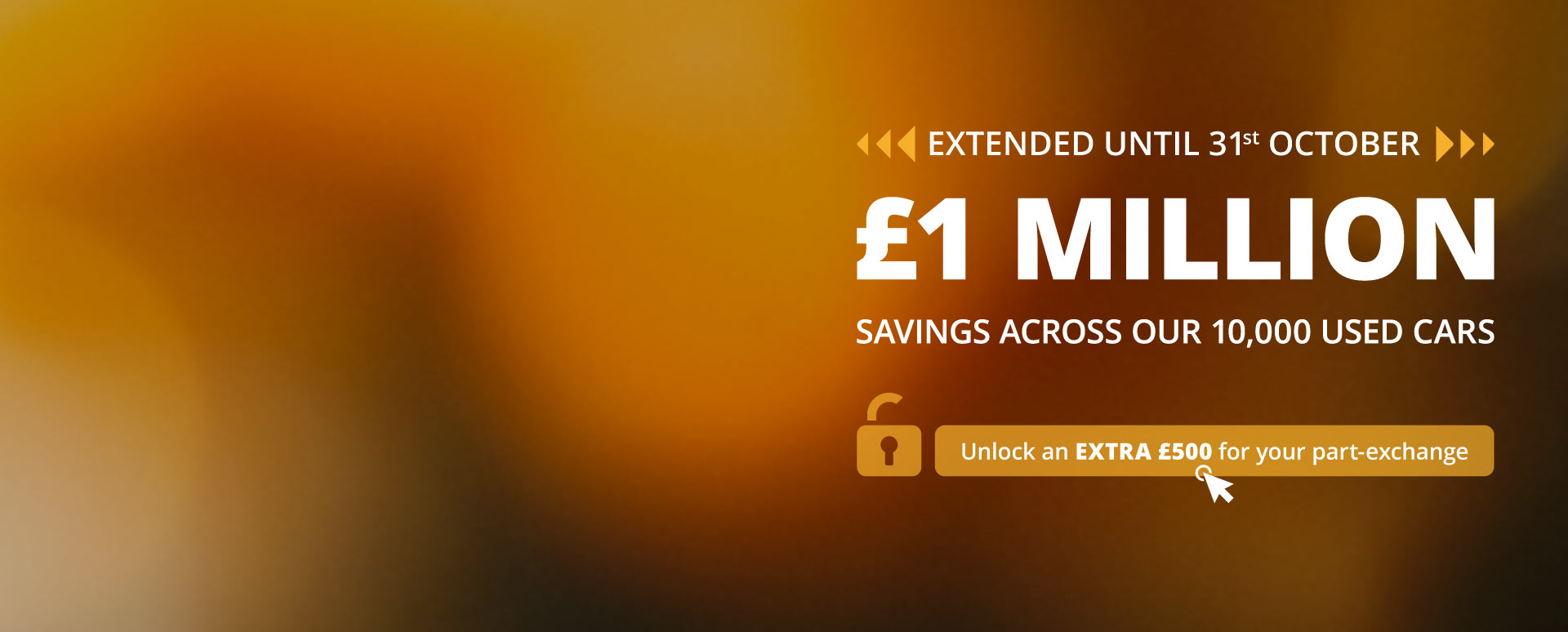 October £1 million car event