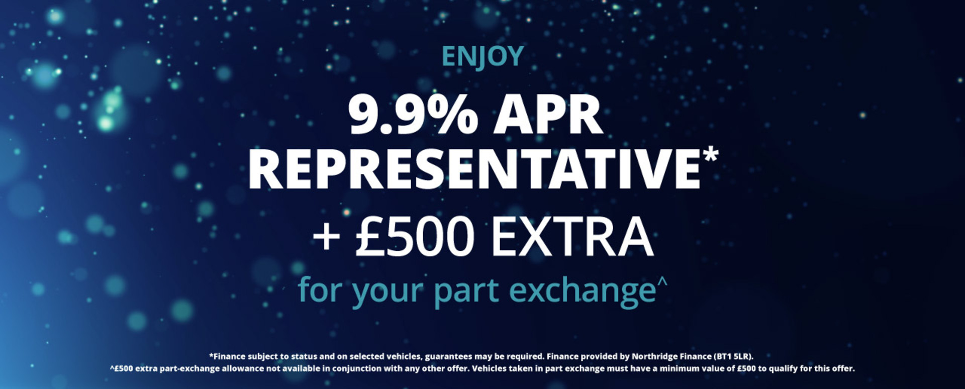 Evans Halshaw Used Car Deal Blue Banner