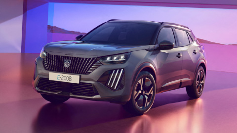 Grey Peugeot e-2008 Static Front