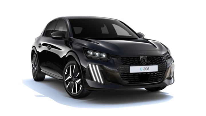 Black Peugeot e-208 GT Premium Trim