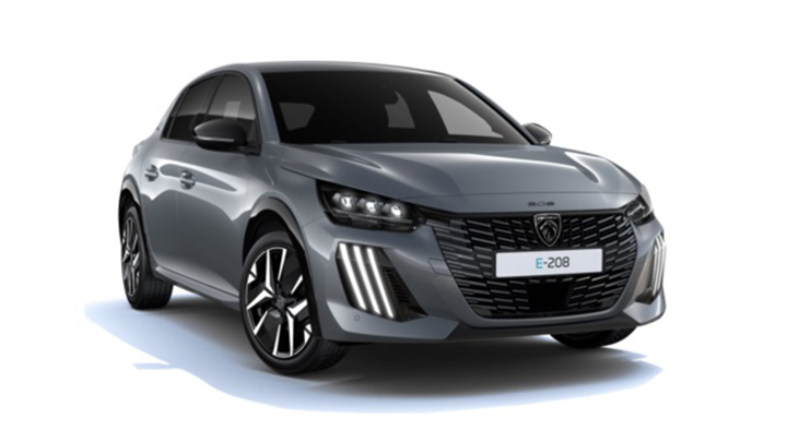 Grey Peugeot e-208 GT Trim